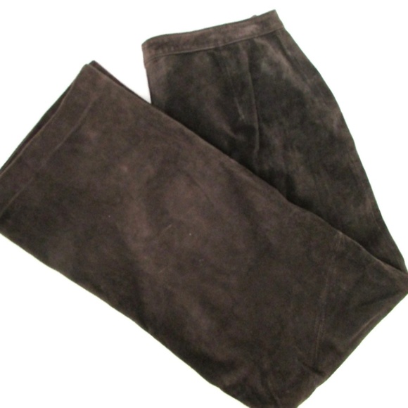 **NWT** Ann Taylor Suede/Leather Pant Size 12 - Picture 2 of 8